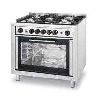 HENDY dujinė viryklė, 5 degikliai su elektrine orkaite, 14,3 kW, 900x600x850/900 (H) mm 225707 | E-gastro