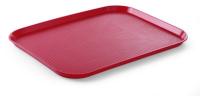 HENDI Didelis polipropileno padėklas Fast Food, raudonas, 350x450x(H)20mm 878811 | E-gastro