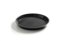 HENDI Serviravimo padėklas iš polipropileno, neslystantis, apvalus, aukštu kraštu, juodas, Ø360x(H)39mm 878408 | E-gastro