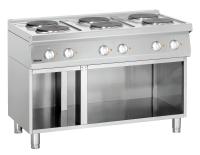 BARTSCHER Elektrinė viryklė 700, 6 kaitviečių ant spintelės, 400V / 6 x 2,6 kW 286106 | E-gastro