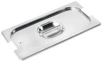 HENDI Dangtis su išpjova rankenoms ir silikoniniu apvadu GN 1/6, Profi Line, nerūdijantis plienas, 176x162mm 715160 | E-gastro