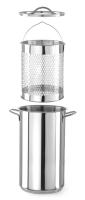 HENDI Smidrų ir makaronų puodas XL su dangčiu ir įdėklu, 5,5L, Ø162x(H)280mm 833100 | E-gastro
