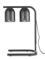 HENDI Lempa patiekalams šildyti,dviguba, Juodas, 230V/250W, 453x360x(H)790mm 273913 | E-gastro