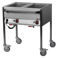 REDFOX Elektrinis marmitas GN 2×1/1, valdikliai ilgojoje pusėje, VLPD 2120 00006153 | E-gastro