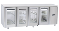COOL HEAD Šaldomas stalas QRG4100SG, stiklinės durys GN 1/1, 230V/100W, 700x850x2255 mm QRG 4100SG | E-gastro