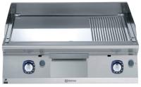 ELECTROLUX Dujinė kepimo plokštuma, 2/3 poliruoto chromo + 1/3 rifliuota, 800 mm, 14 kW 371041 | E-gastro