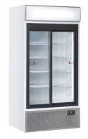 COOL HEAD Dviejų durų gėrimų šaldytuvas su švieslente TKG800S, baltas su juodu rėmu, 795 l. TKG 800S | E-gastro