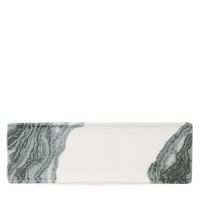 FINE DINE Stačiakampė lėkštė Tide Black, kreminė,  320x110mm, 6 vnt. TDBKOF331 | E-gastro