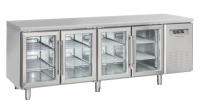COOL HEAD Šaldomas stalas SRG4100, stiklinės durys 325x410mm padėklams, 230V/450W, 625x850x2250mm SRG 4100 | E-gastro