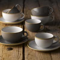 FINE DINE Cappucino puodelis Barley, kreminis, 340 ml, 6 vnt. SWHSCB281 | E-gastro