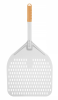 HENDI Kvadratinė picos mentelė, perforuota, su trumpa rankena, 350x710 mm 618066 | E-gastro
