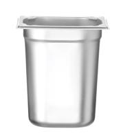 HENDI Konteineris GN 1/6, Kitchen Line, 3,4L, nerūdijantis plienas, 176x162x(H)200 mm 806654 | E-gastro