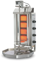 POTIS Dujinis kebabų grilis G2, 7 kW, iki 30 kg mėsos, suskystintos dujos PG2202 | E-gastro