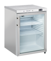 COOL HEAD Šaldytuvas CRXG2, plieno spalva, stiklinės durys, A klasė 200 l. CRXG 2 | E-gastro