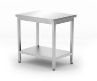 HENDI Centrinis darbo stalas su lentyna, surenkamas, Kitchen Line, 800x600x(H)850mm 817100 | E-gastro