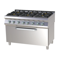 RM GASTRO Dujinė viryklė su elektrine statine orkaite SPST 7120/31 GE 00014805 | E-gastro