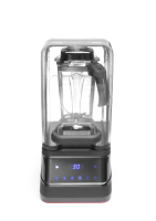 HENDI Skaitmeninis baro trintuvas su garso gaubtu, 2,5 L, Juodas, 220–240 V / 1680 W, 250×300×(H)546 mm