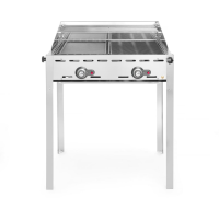 HENDI Dujinis grilis Green Fire Profi Line, 2 degikliai, 11,6 kW, 740×615×(H)825 mm 149508 | E-gastro