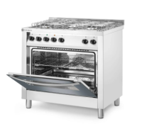 HENDI 5 degiklių dujinė viryklė, 230V/3000W 226254 | E-gastro
