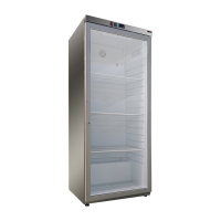 REDFOX Šaldytuvas DRR 400GS, stiklinės durys, nerūdijančio plieno, 230V/0,17kW 00018390 | E-gastro