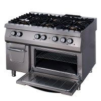 MAXIMA Premium dujinė viryklė, 6 kaitlentės, triguba, 90 cm, su orkaite 09398502 | E-gastro