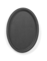 HENDI Poliesterio padėklas, neslystantis, ovalus, 160×230 mm, juodas 508718 | E-gastro