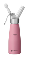 HENDI Grietinėlės plakiklis, 0,5 L, pastelinė rožinė, Ø80x(H)260 mm 975886 | E-gastro