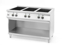 HENDI Indukcinė viryklė 6 kaitviečių, 400V/25500W, 1200x700x(H)890mm 237397 | E-gastro