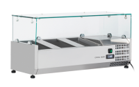 COOL HEAD Ingredientų vitrina VRX10/33, 4 x GN 1/4, 230V/160W, 335x440x1000 mm VRX 10/33 | E-gastro