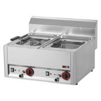 REDFOX Elektrinė makaronų viryklė GN 1/2 2 × 8 l be spintelės 400 V VT 60 EL 00006027 | E-gastro