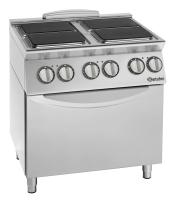 BARTSCHER Elektrinė viryklė 900, 4 kaitviečių su elektrine orkaite, 400V / 22,2 kW 299325 | E-gastro