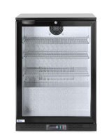 ARKTIC Vienerių durų baro šaldytuvas, 105 L, juodas, 220–240 V / 120 W, 600×530×(H)865 mm 226568 | E-gastro