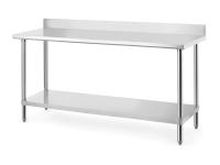 HENDI Centrinis darbo stalas su lentyna ir nugarėle, Budget Line, 1800x600x(H)950mm 817605 | E-gastro
