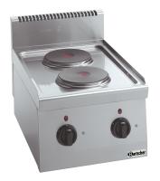 BARTSCHER Elektrinė viryklė 600, 2 kaitviečių be spintelės, 400V / 4 kW 131723 | E-gastro