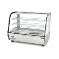 MAXIMA Šildomas maisto vitrininis stalas 160 litru 85 cm 3 lentynos