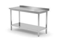 HENDI Sieninis stalas su lentyna, surenkamas, Profi Line, 1000x600x(H)850mm 811467 | E-gastro