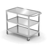 HENDI 3 lentynų serviravimo vežimėlis – suvirintas, 800x500x(H)950mm 810224 | E-gastro