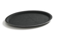 HENDI Poliesterio padėklas, neslystantis, ovalus, juodas, 200x265mm 508725 | E-gastro