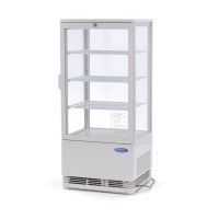 MAXIMA Vitrininis šaldytuvas 78 L 43 cm baltas 09400805 | E-gastro