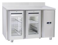 COOL HEAD Šaldomas stalas QRG2200SG, stiklinės durys GN 1/1, 230V/100W, 700x950x1380 mm QRG 2200SG | E-gastro