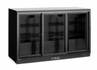 ARKTIC Trijų stumdomų durų baro šaldytuvas ,  308L, Juodas, 1350x520x(H)865mm 236901 | E-gastro