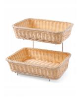 HENDI Stačiakampio formos duonos ir bandelių krepšelis GN 1/2, 360x280x(H)290 mm 561201 | E-gastro