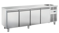 COOL HEAD Šaldomas stalas su plautuve RC4100LV, GN 1/1, 230V/353W, 700x850x2240 mm RC 4100LV | E-gastro