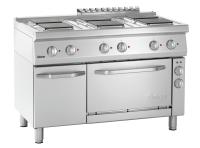 BARTSCHER Elektrinė viryklė 700, 6 kaitviečių su konvekcine orkaite, 400V / 19,25 kW 286347 | E-gastro
