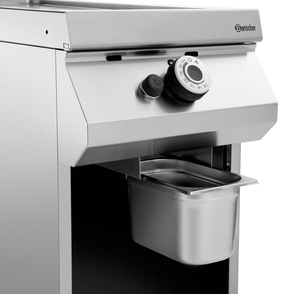 BARTSCHER Dujinė kepimo plokštuma ant atviros spintelės, lygi, 400 mm, 9 kW 2955041 | E-gastro