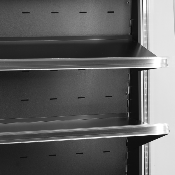TEFCOLD Žemo profilio atvira vitrina ODC60 BLACK 31493 | E-gastro