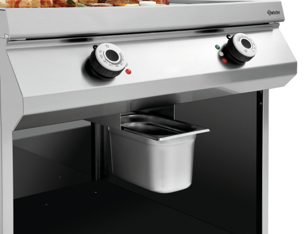 BARTSCHER Elektrinė kepimo plokštuma, kombinuota, ant atviros spintelės, 800 mm, 400V/15kW 296511 | E-gastro