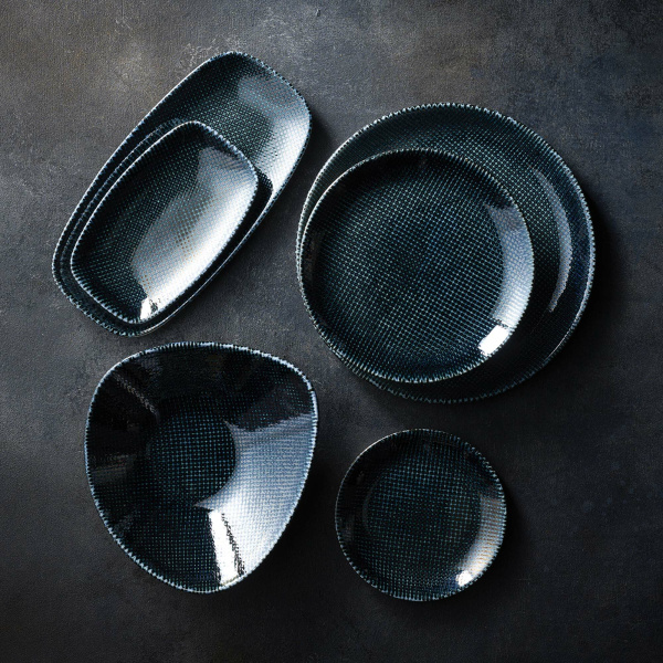 FINE DINE Lėkštė Astro, mėlyna, ø220 mm, 6 vnt. ATBLEVP81 | E-gastro