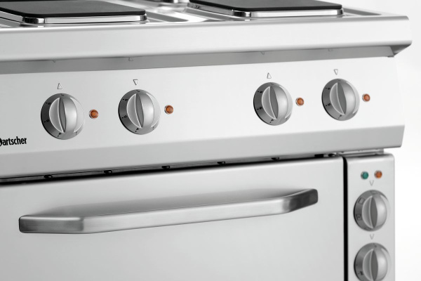 BARTSCHER Elektrinė viryklė 700, 4 kaitviečių su konvekcine orkaite, 400V / 14,05 kW 286326 | E-gastro