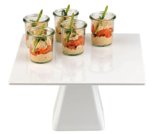 HENDI Kvadratinis torto stovas, 310x310x(H)80mm 566589 | E-gastro